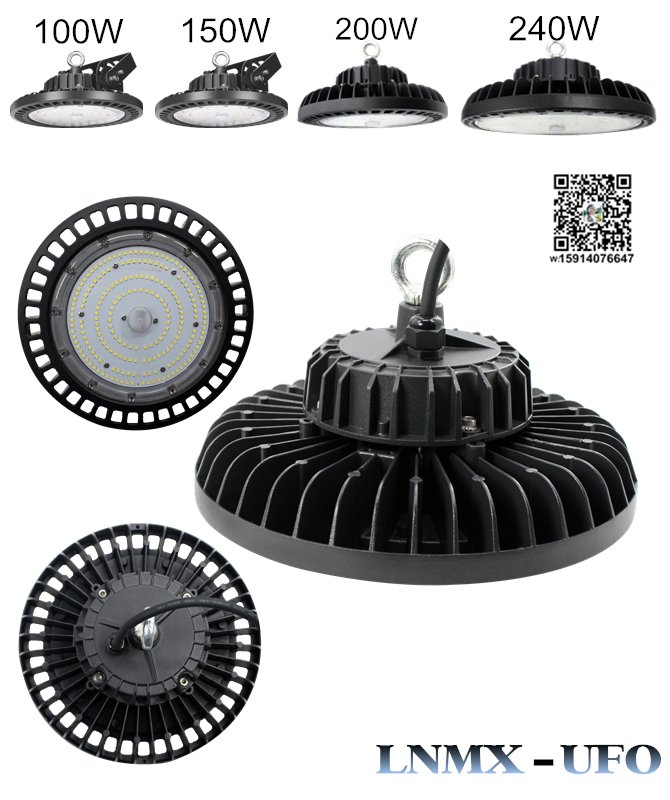 20 year Factory Stable quality high bay led light 100w 150w 200w 240w ETL DLC SAA CB IP65 UFO highbay dimmable warehouse lamp