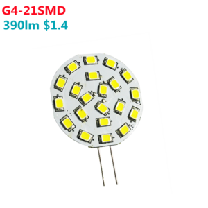 G4 21-2835 SMD LED Bulb Lamp Super Bright Cool White RV Camper Under Cabinet Dome Light DC12V-24V 3watt 2W 1.5W BA15D S8