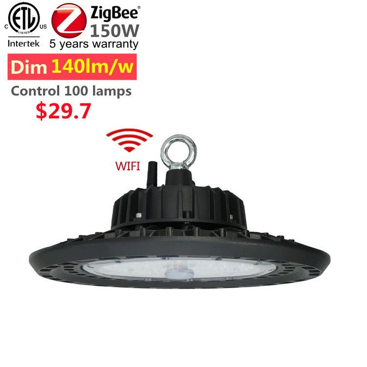 tuya zigbee led high bay light dimming high power 150watt 200watt waterproof shockproof smart led fixtures