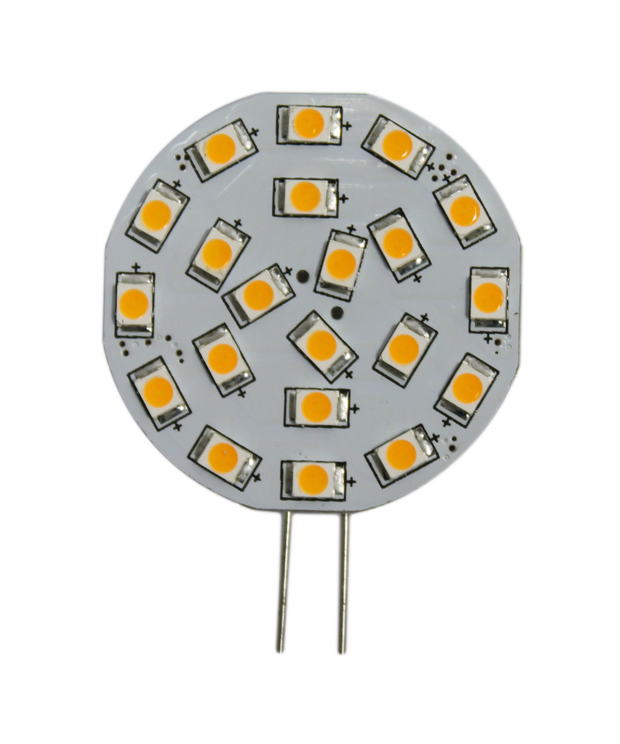 21SMD 1.5W 2W 3W G4 LED Light Bulbs 3000K Warm White Lighting, 3W Equivalent to 30W AC DC 12V-24V, Bi-pin G4 Festoon BA15S T10