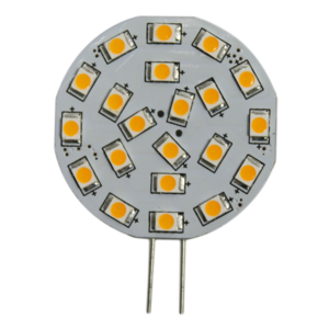 21SMD 1.5W 2W 3W G4 LED Light Bulbs 3000K Warm White Lighting, 3W Equivalent to 30W AC DC 12V-24V, Bi-pin G4 Festoon BA15S T10