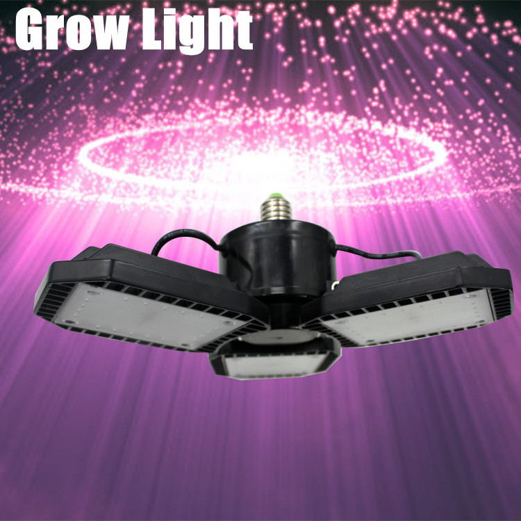 grow light with controller led panel grow light 50w 60w 80w garage 3 panel grow led fitting veggie full spectrum lamp intertek