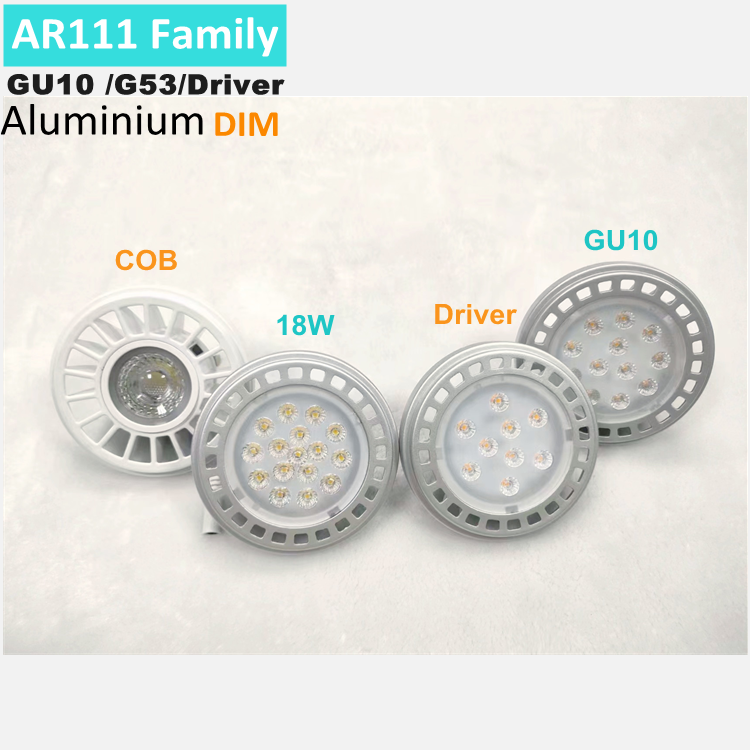 ar 111 led 15w 20w g53 downlights cob 14w 15w QR111 led bulb 15 30 60 120 degree beam angle 5 years warranty