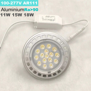 ar111 led gu10 g53 12v  220v dimmable 12w 15w 18w 20w ar 111 led spotlight fittings commercial illumination Factory ETL CE RoHS