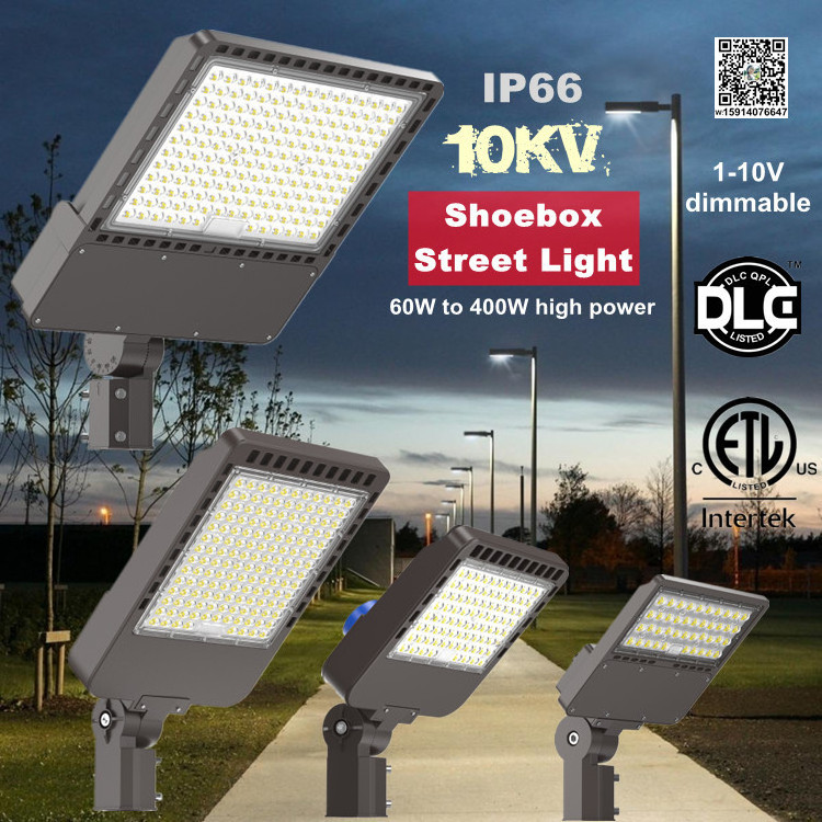 ETL DLC EMC certification intertek outdoor led lighting 400w 300w 250w 200w 150w photo sensor led area light fixtures