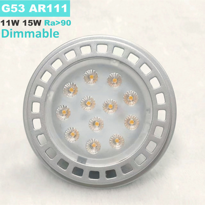 shenzhen led spot light ra90 ar111 led dimmable g53 12 volt qr111 gu10 base 120V  230V 3 years warranty CE Rhos ERP