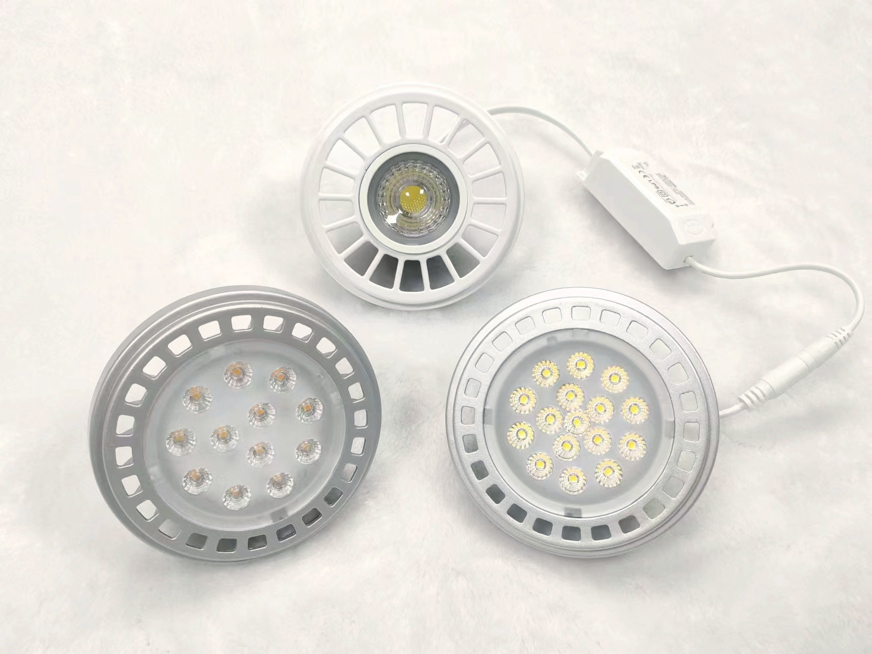 shenzhen led spot light ra90 ar111 led dimmable g53 12 volt qr111 gu10 base 120V  230V 3 years warranty CE Rhos ERP