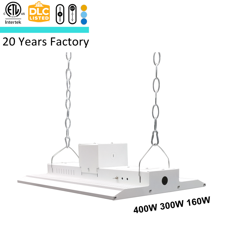 7 years warranty linear high bay 2X2  2X4FT customized 100-277v  highbay fixture linear led lights intertek lighting 400watt