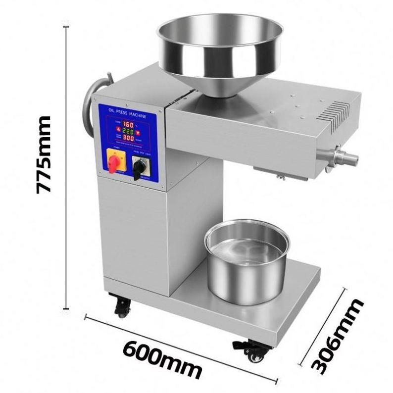 home olive oil press machine Cold Oil Sesame Black Seed Black Cumin Peanut Essential oil extractor extraction