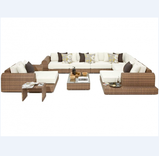 2024 Luxury outdoor garden furniture patio leisure rattan sofa set