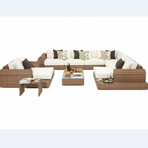 2024 Luxury outdoor garden furniture patio leisure rattan sofa set