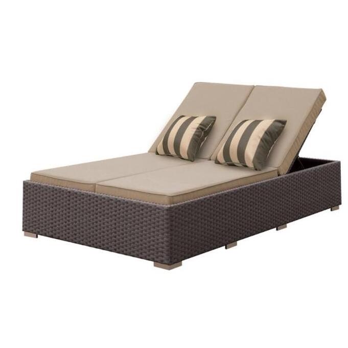 beach hotel comfortable double seat outdoor chaise lounge for sale