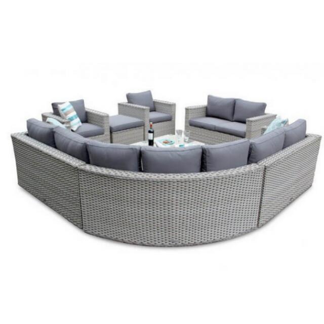 2022 resin wicker modular outdoor patio furniture sets garden sofas