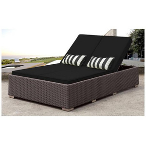 beach hotel comfortable double seat outdoor chaise lounge for sale