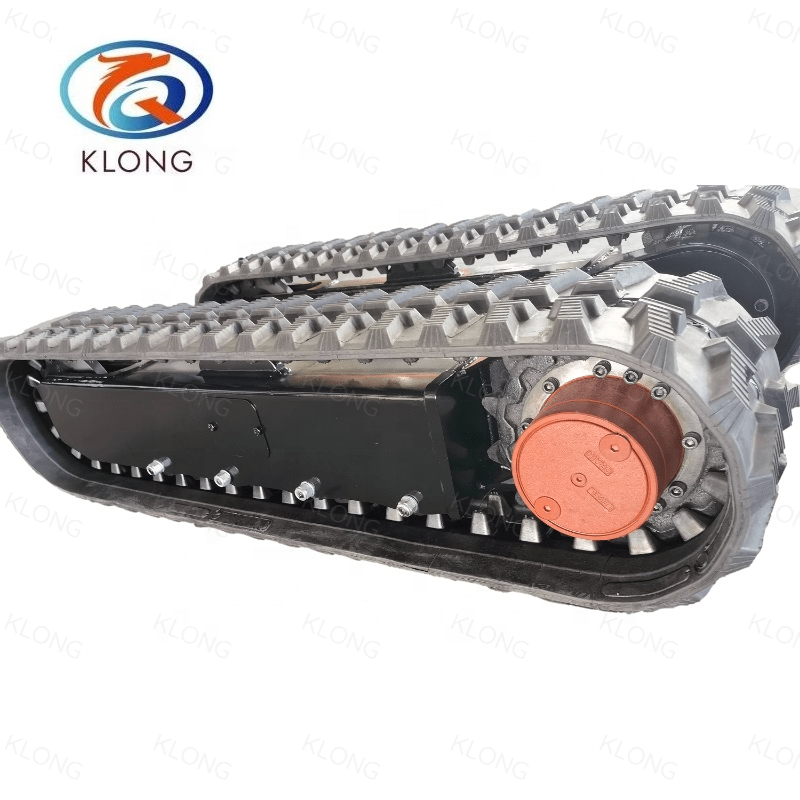 OEM 2ton Rubber Crawler Telescopic Track Undercarriage for Agriculture Machine  Mini Drilling Rig