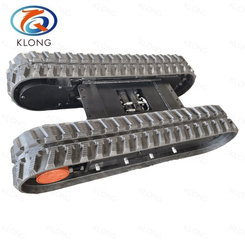 OEM 2ton Rubber Crawler Telescopic Track Undercarriage for Agriculture Machine  Mini Drilling Rig