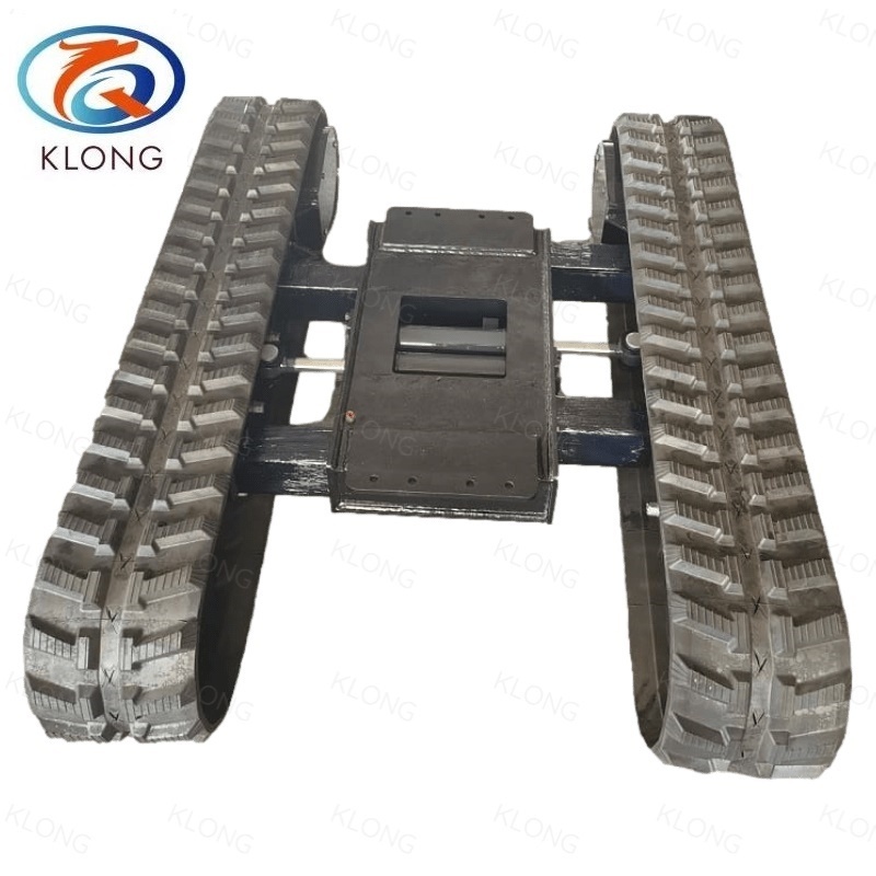 OEM 2ton Rubber Crawler Telescopic Track Undercarriage for Agriculture Machine  Mini Drilling Rig