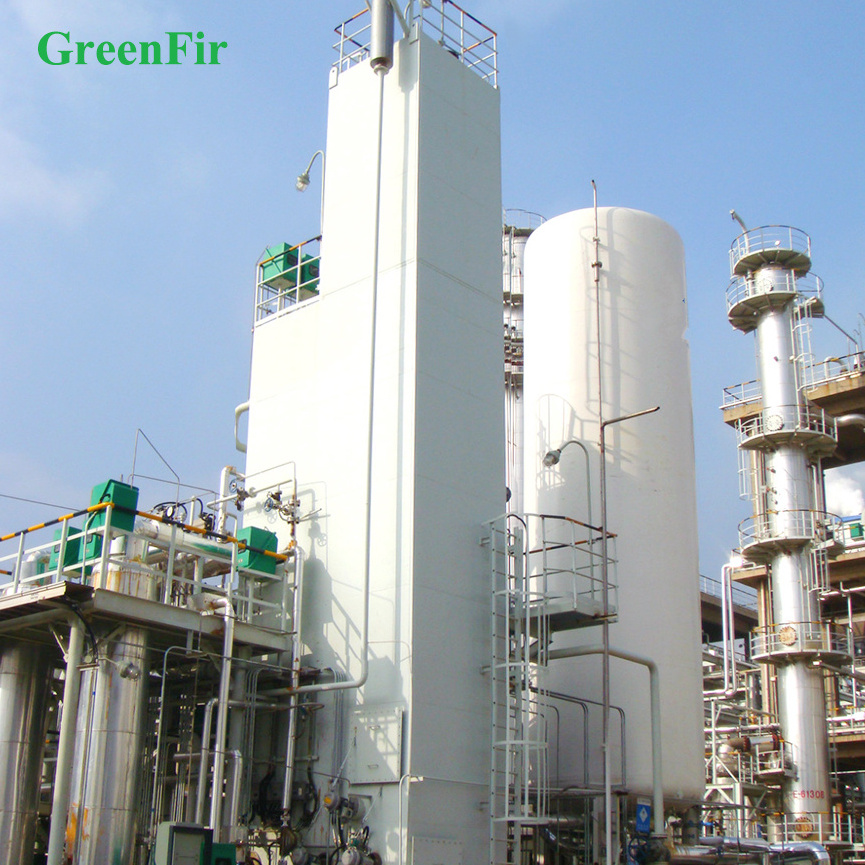 Small and medium size cryogenic air separation plant with high efficiency low power consumption oxygen nitrogen argon generator