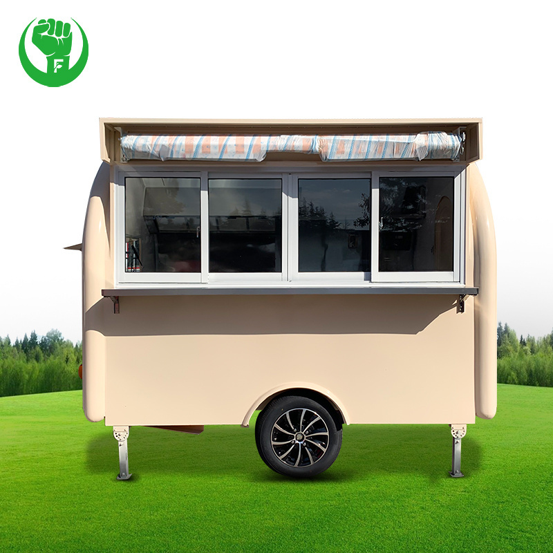 Customized mobile mini food truck Mobile Fast coffee cart trailers