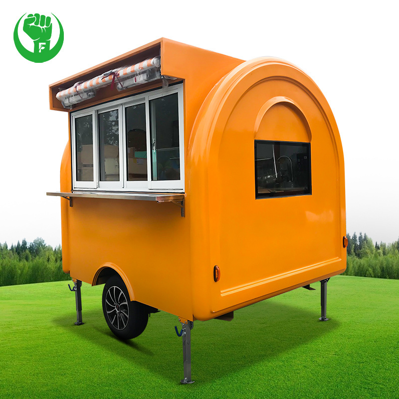 Customized mobile mini food truck Mobile Fast coffee cart trailers