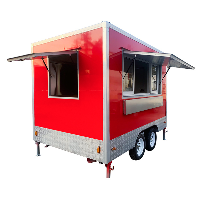 teppanyaki food trailer baked potato fish mobile food truck cart