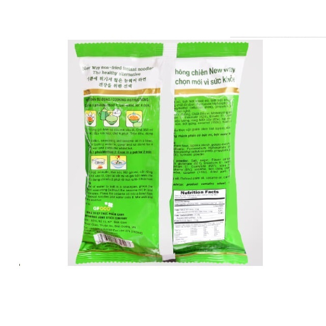 WAKAME SEWEED NOODLE Viet Nam Hot Selling ISO 22000-2018 Food 3 Minutes Cooking Bag Packaging  Non Fried Instant Noodles