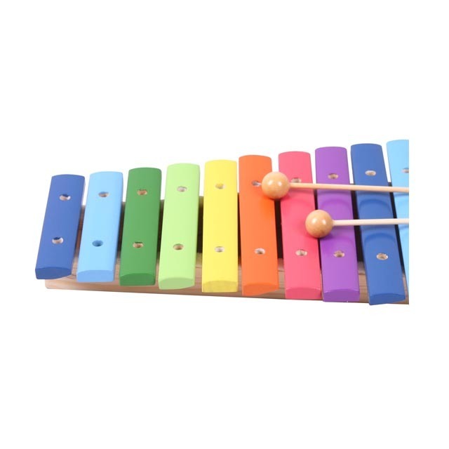 Rainbow 12-scale Wooden mini keys  piano xylophone toy