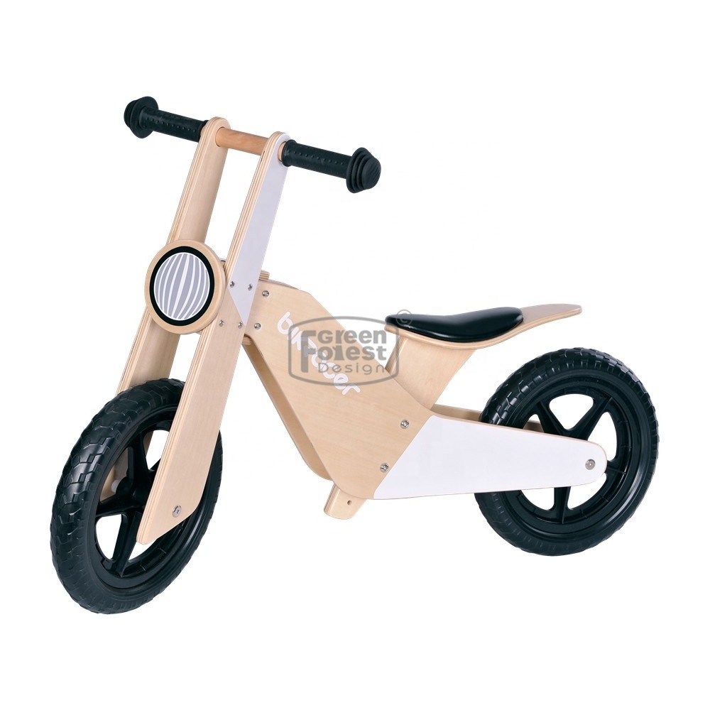 12 inch wheel Wooden Miniature Bicycle wood balance bike