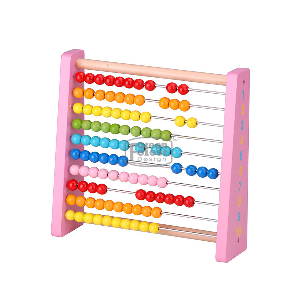 Rainbow Bead wooden alphabet tools abacus counting frame abacus