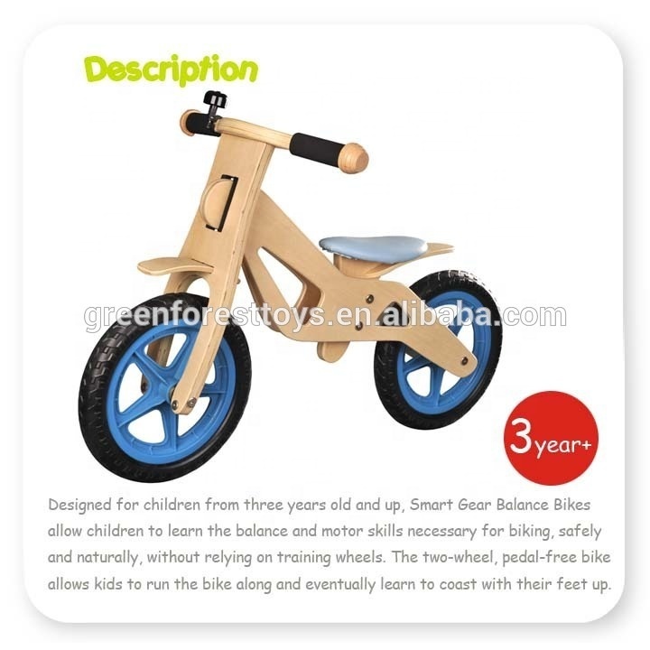 Blue Mountain Wooden Balance Bike Cheap priced Baby Balance BikeWholesale Kids Balance BIke