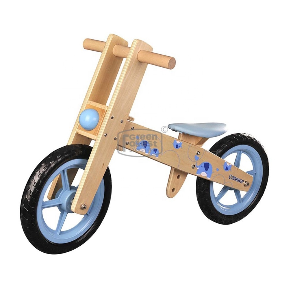 Wooden Balance for kids Running Bike No Pedal Push wooden balance bike 2 in 1