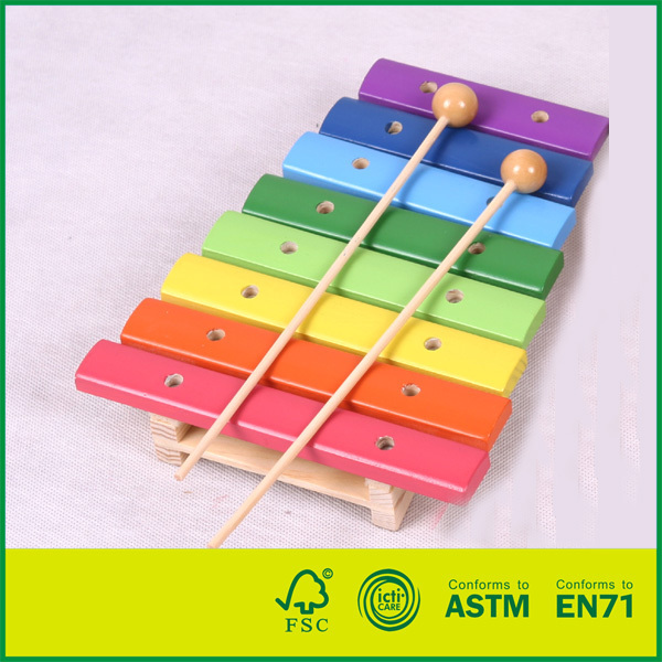 Rainbow 12-scale Wooden mini keys  piano xylophone toy