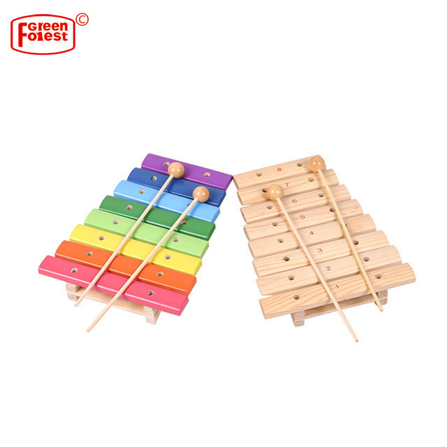 Rainbow 12-scale Wooden mini keys  piano xylophone toy