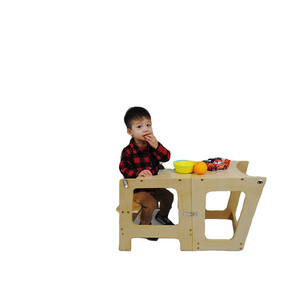 Wooden Kitchen Montessori Tower Stepping Stool Kid Step Stool Learning Helper tower