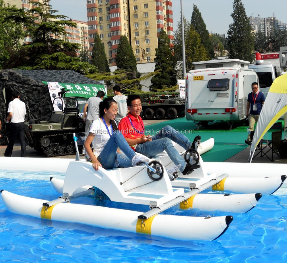 Waterbed Rider Resort Riding Two Men Pedal Boats Water Bikes Water Bicycle for sale ...