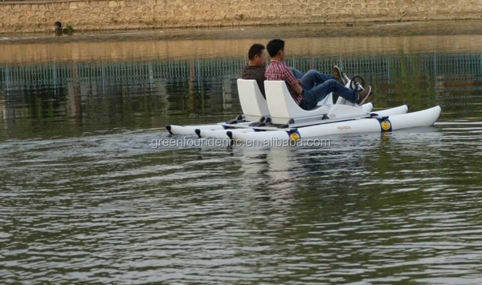 fiberglass two seats Pedal boats fishing pedal boats PVC pontoons pedal boats for sale