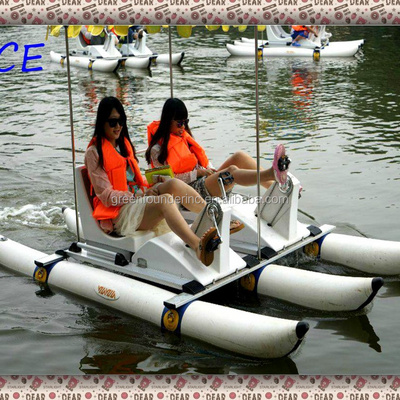 fiberglass two seats Pedal boats fishing pedal boats PVC pontoons pedal boats for sale