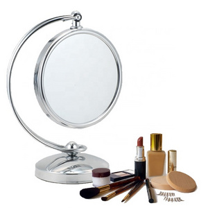 8 Inch Round 3X/5X Magnification Vanity Table Makeup Mirror with Swing Frame GMJ814