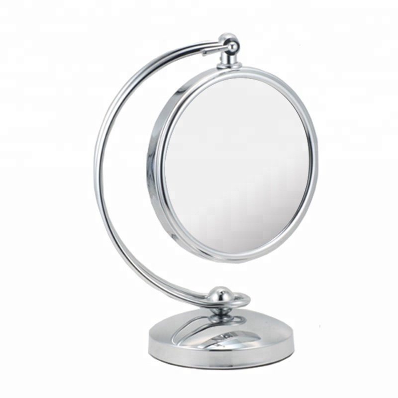 8 Inch Round 3X/5X Magnification Vanity Table Makeup Mirror with Swing Frame GMJ814