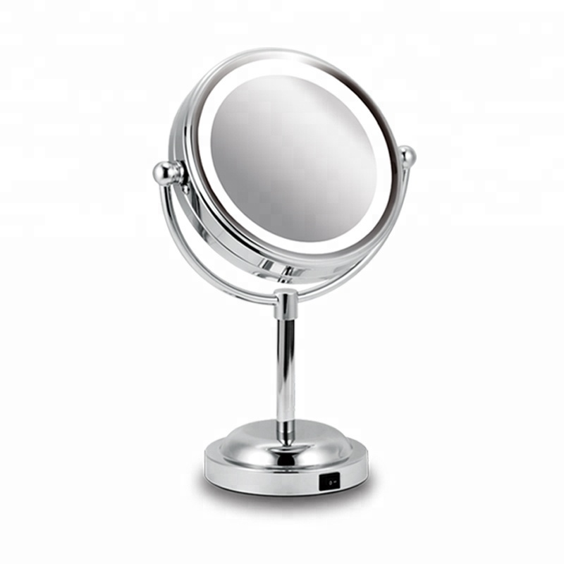 Double Sides Bathroom Smart Optional 10 X Magnifying Mirror with Light