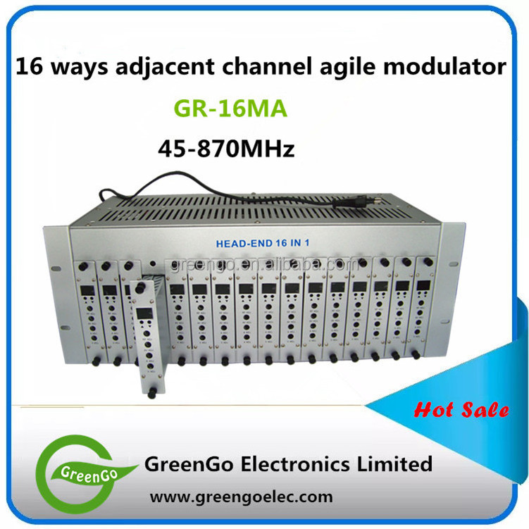 TV transmitter equipment CATV Agile channel RF modulator