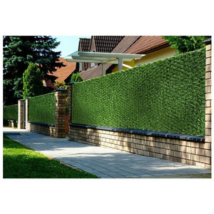 Outdoor Artificial Privacy Fence Grass Fence Panels For Residential And Commercial Usage