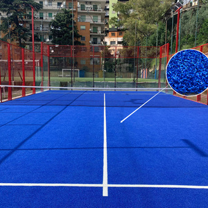 Top Quality Blue White Line Paddle Tennis Courts Artificial Grass  PU Backing  Anti-UV 10m*20m Outdoor Padel Court Rug Grass