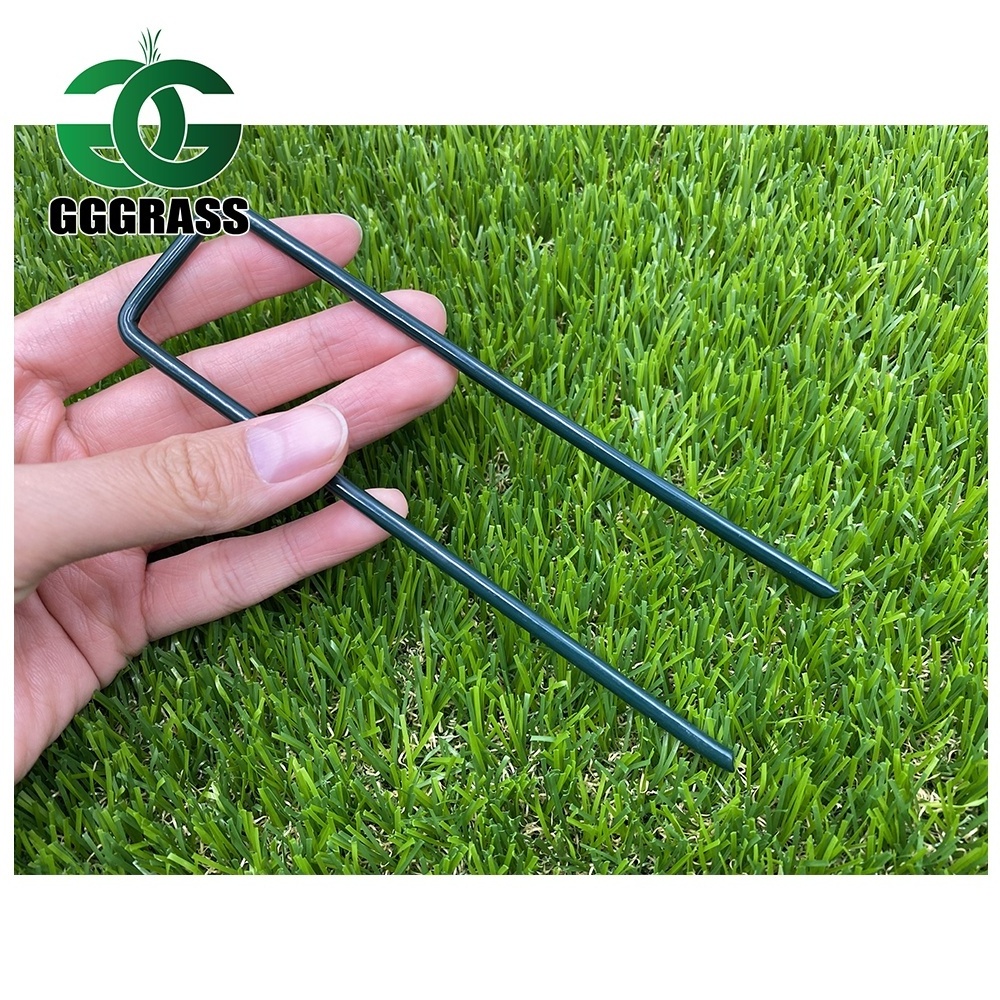 Galvanized U shaped Nails For Artificial Grass Installation U Pins Straight Nails Fixing Artificial Turf Accessories