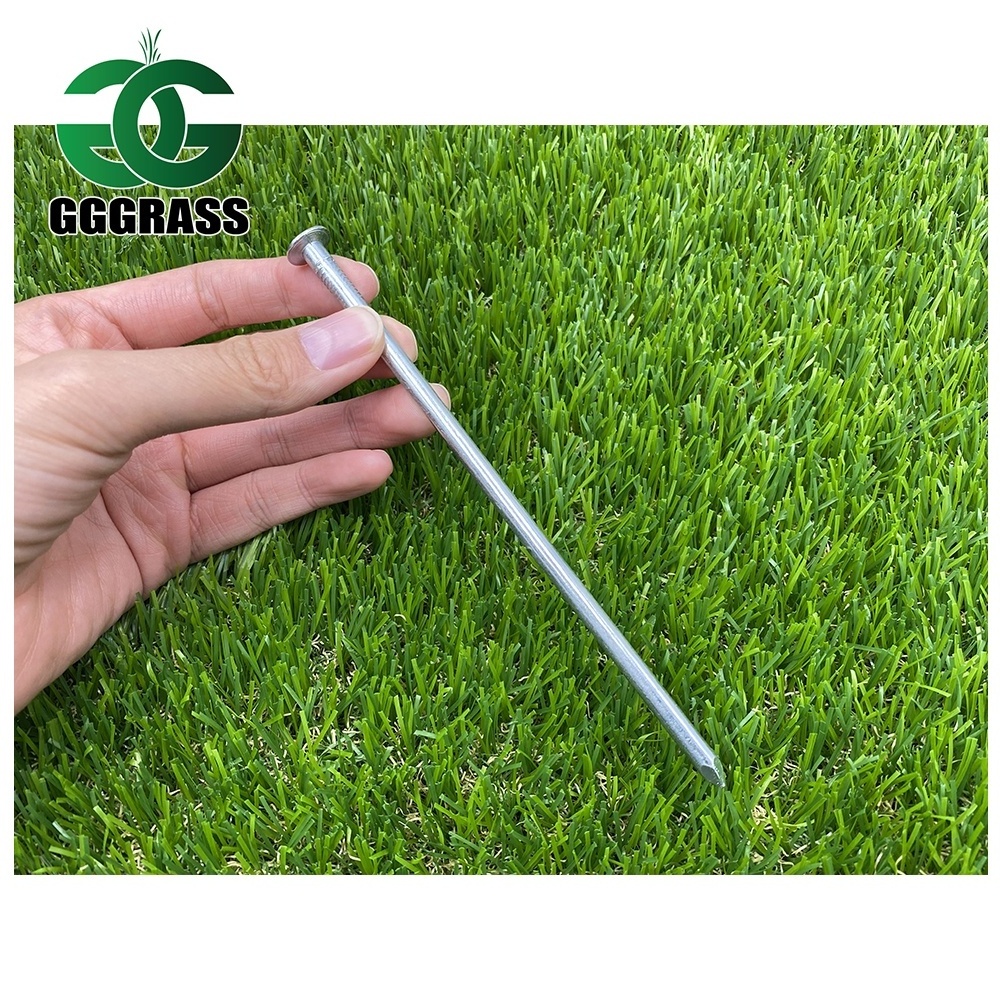 Galvanized Metal Nails For Artificial Grass 6 Inch Installation U Shape Nails Fixing Artificial Turf Pins Accessories