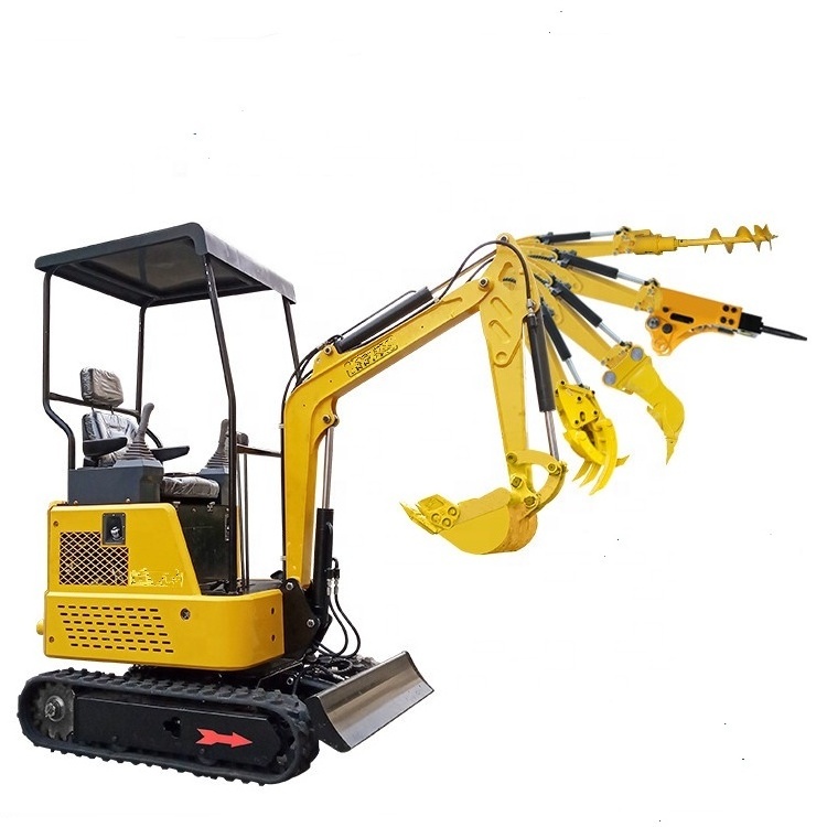 0.8 ton 1 ton mini excavator with accessores 1.5ton 2 ton crawler mini digging machine