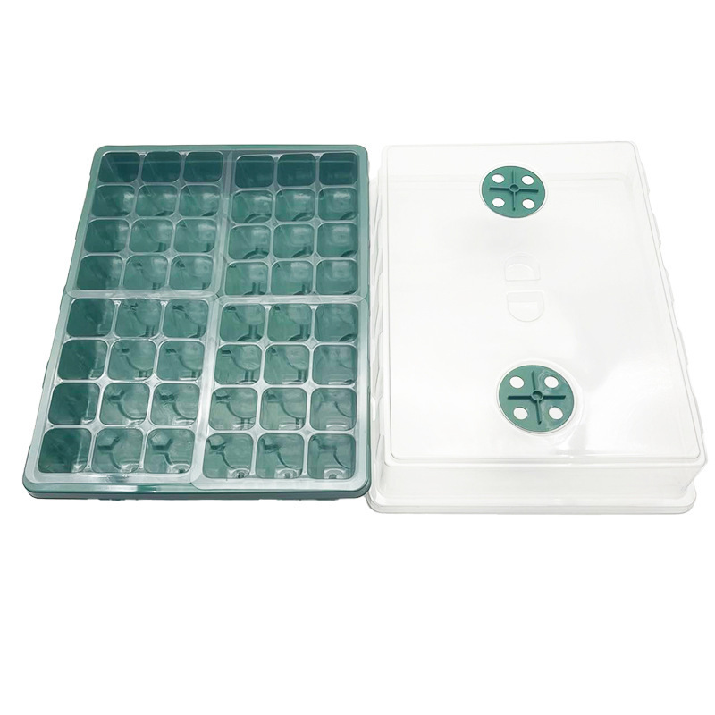 In Stock  48-hole seedling trays Wholesale Black Nutrient Bowl Hole Seedling Tray Plastic Nursery Seed pots