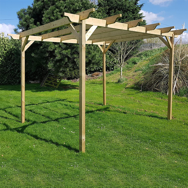 outdoor wood gazebo pergolas waterproof arches wooden pergola retractable for garden