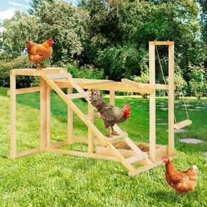 wooden swing perch ladder dust bath for chickens