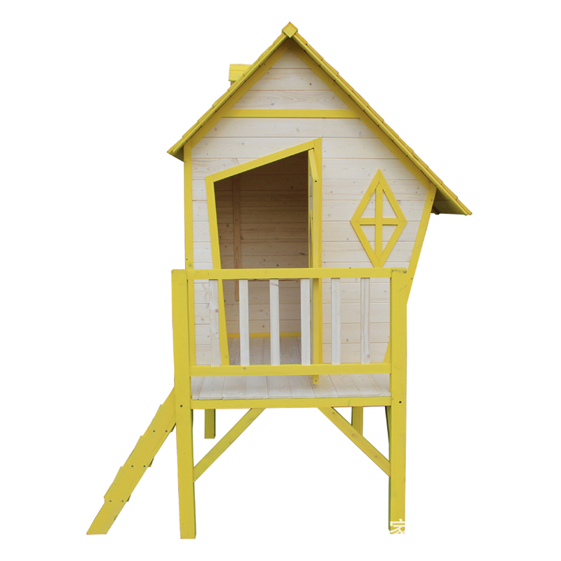 Promotion Best Quality Children Kids Outdoor Cubby House Large Multifunctional Luxurious Wooden Playhouse